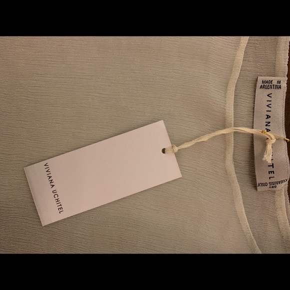 Viviana Uchitel Silk Chiffon Square Ombré Sz 1 NWT - Picture 5 of 6